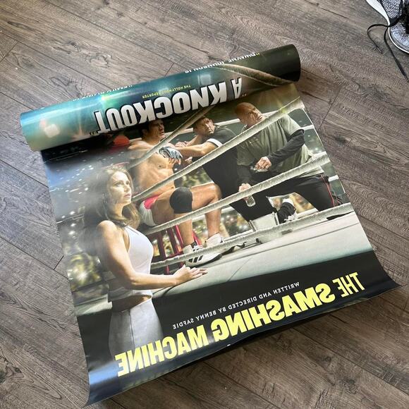 2025 Smashing Machine Dwayne The Rock A24 Movie Promo Poster - Picture 7 of 7